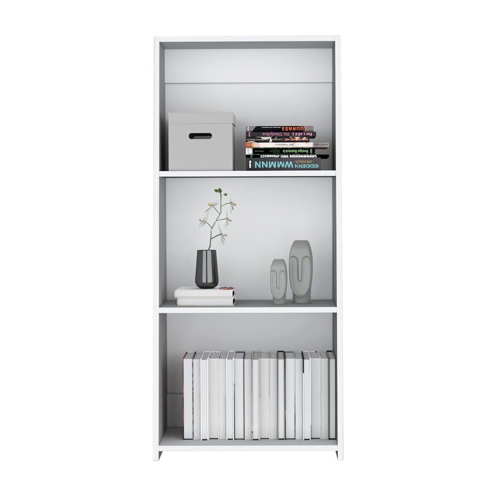 Gakona Bookcase, 3 shelves, White. Picture 2