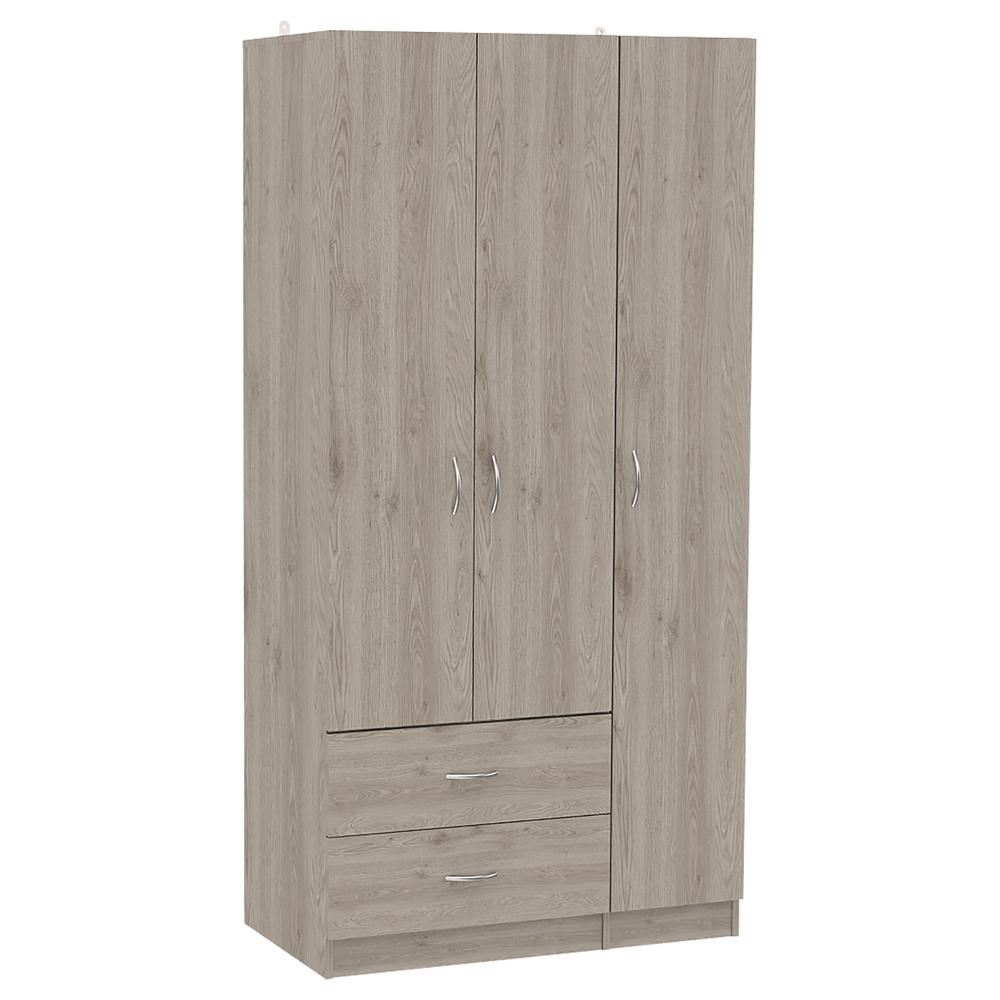 Boskol 3 Door Armoire Light Gray. Picture 1
