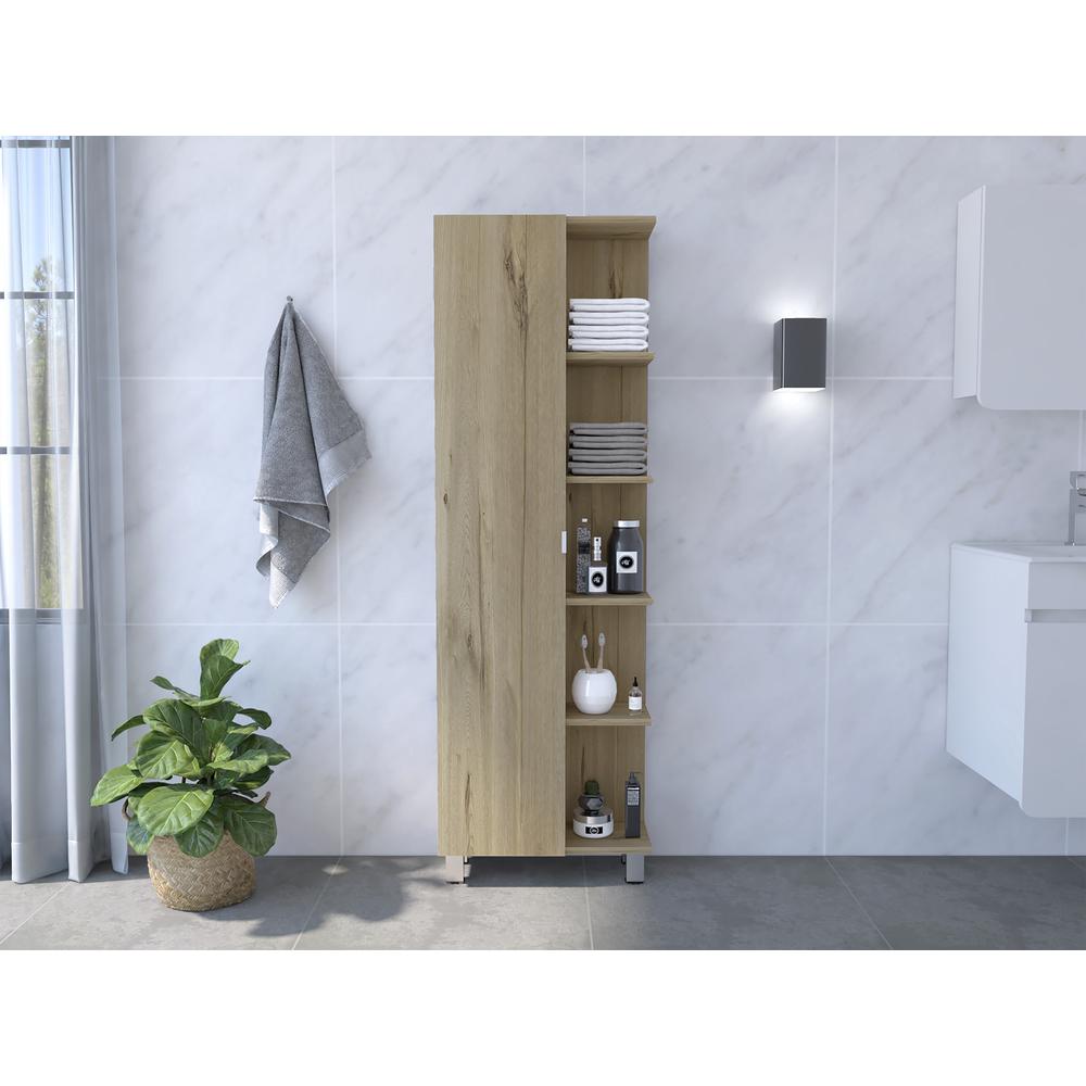 Venus Linen Cabinet - Light Oak. Picture 5