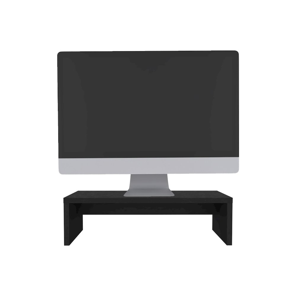Elim Desk with 1 Shelf, Black. Picture 1