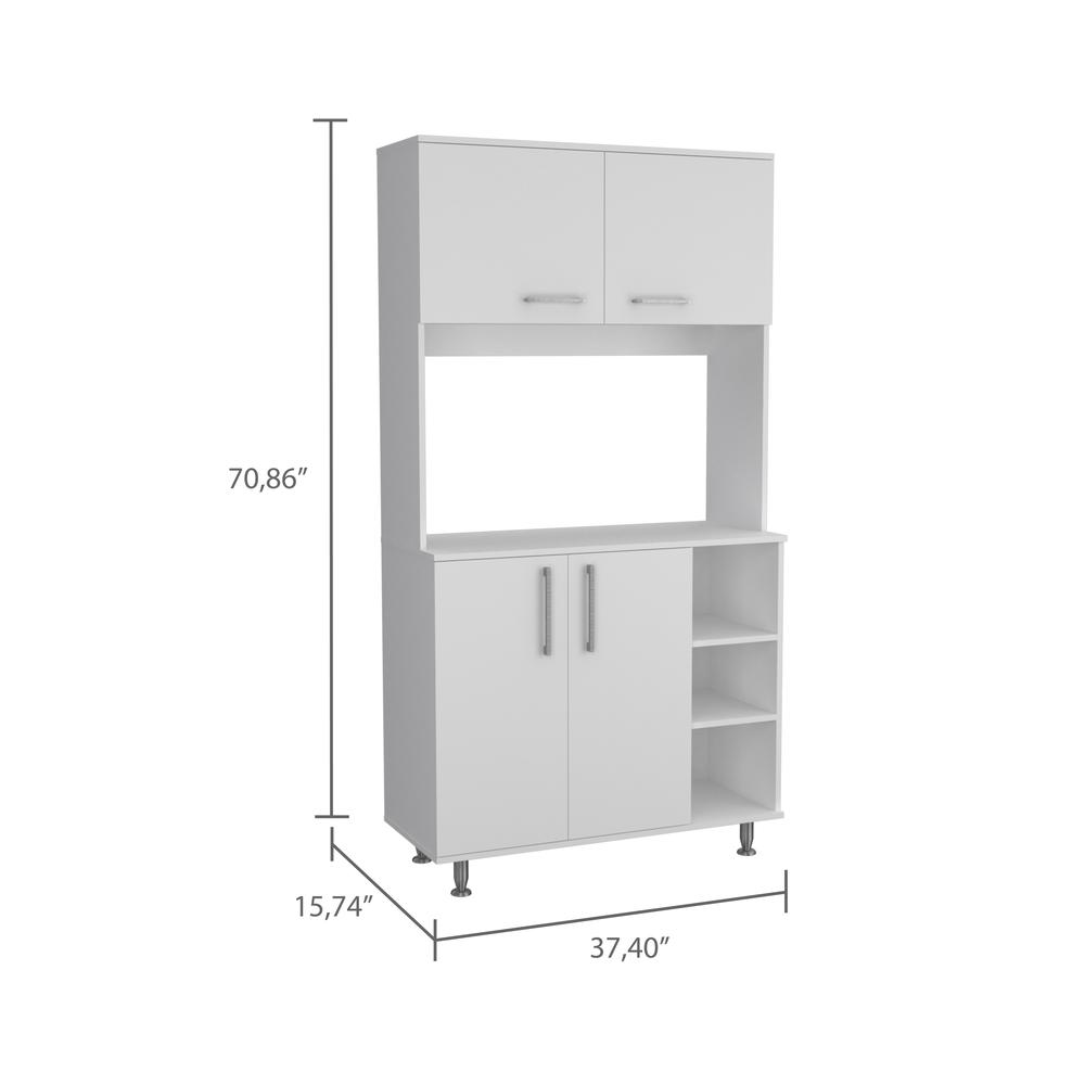 Malta Kitchen Pantry Cabinet White. Picture 4