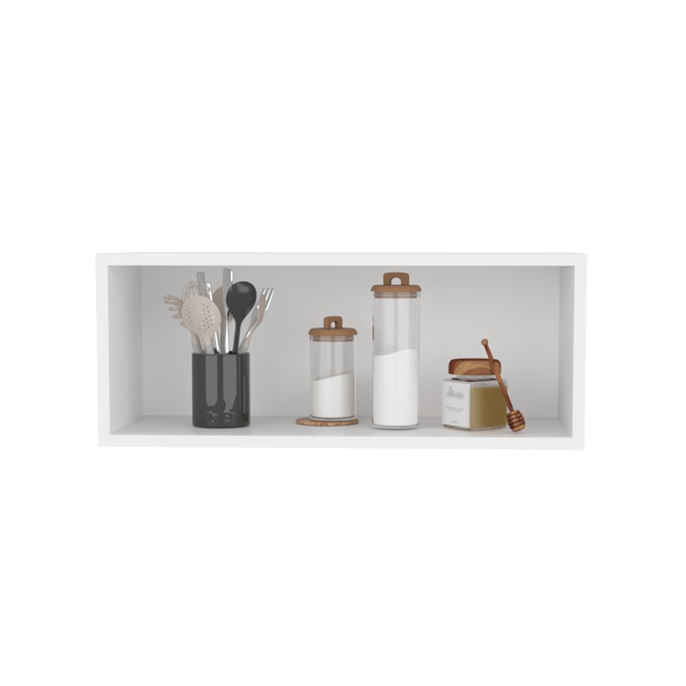 Ayden Wall Cabinet, 1 Spacious Shelf, White. Picture 1