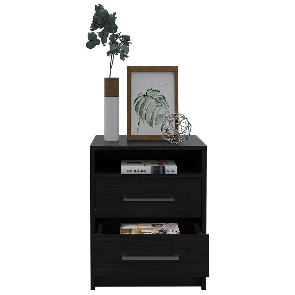 Leyva Nightstand Black Wengue. Picture 4