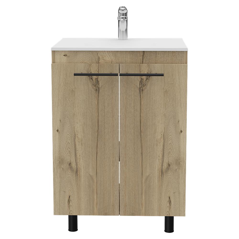 Dustin Free Standing Sink Cabinet Pine. Picture 2
