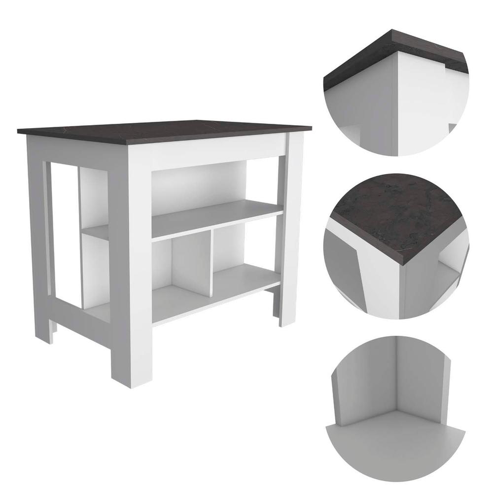 Delos Kitchen Island White - Onix. Picture 2