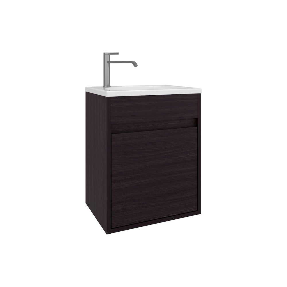 Chisana Bathroom Vanity, 1 Door, Black Wengue. Picture 3