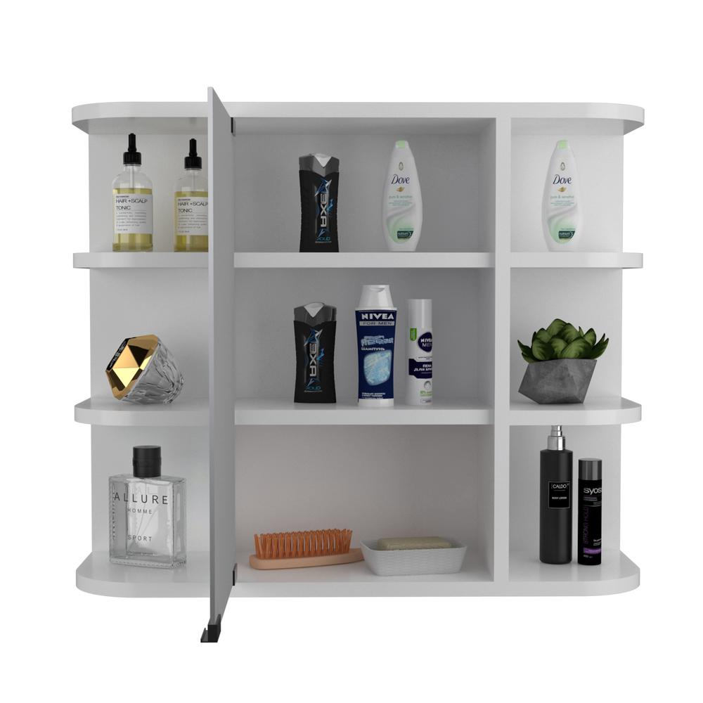 Roma Mirrored Medicine Cabinet White. Picture 4