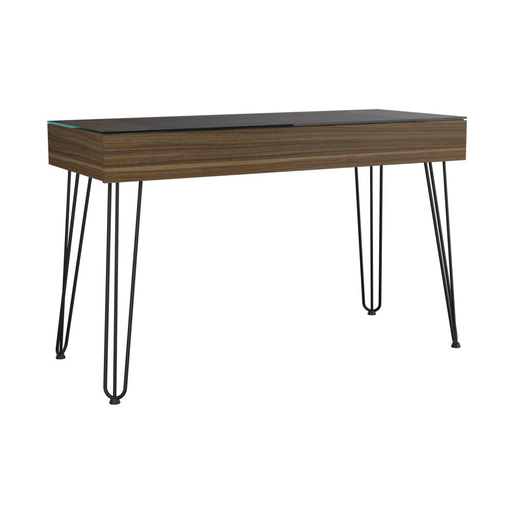 Arizona 120 Drawer Desk - Mahogany. Picture 1