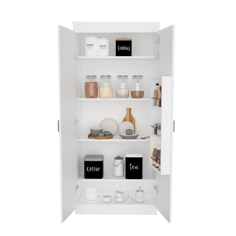Chad Pantry Cabinet White. Picture 4