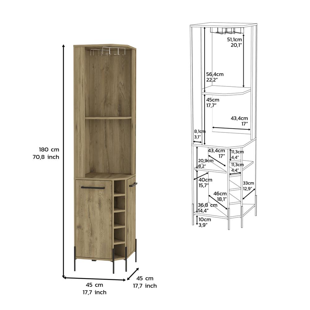 DEPOT E-SHOP Bosnia Corner Bar Cabinet. Picture 3