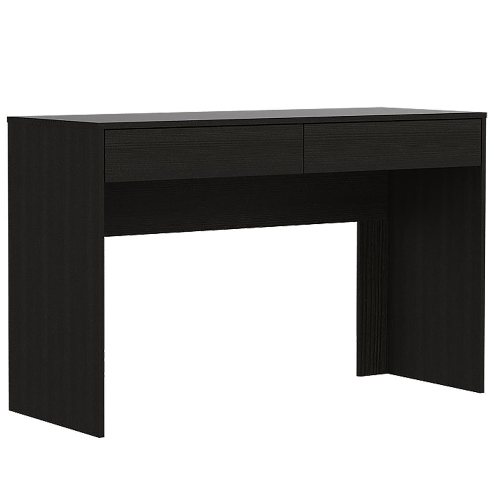Acanto 2 Drawer Computer Desk Black Wengue. Picture 1