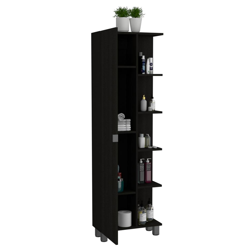 Venus Linen Cabinet Black Wengue. Picture 4