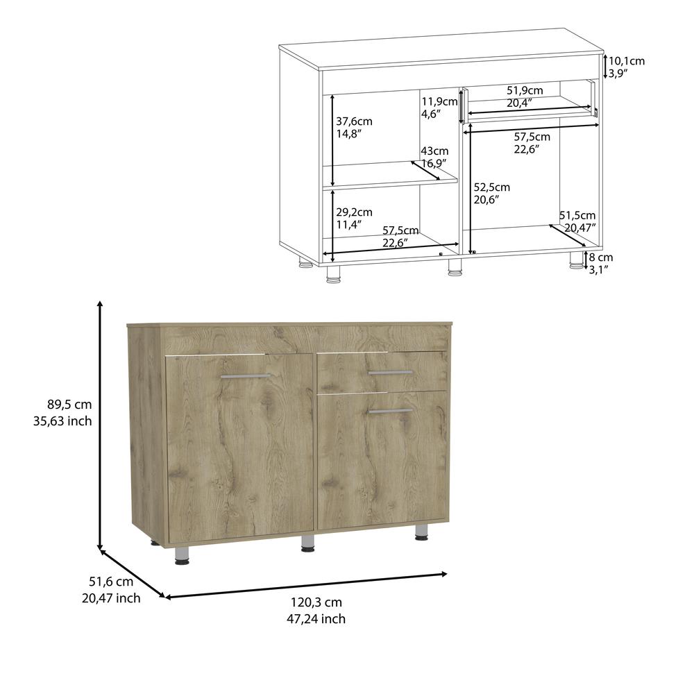 DEPOT E-SHOP Monet Utility Base Cabinet. Picture 3