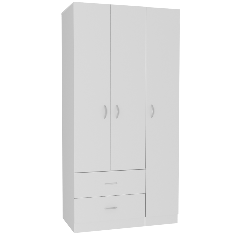 Bosko 3 Door Armoire White. Picture 1