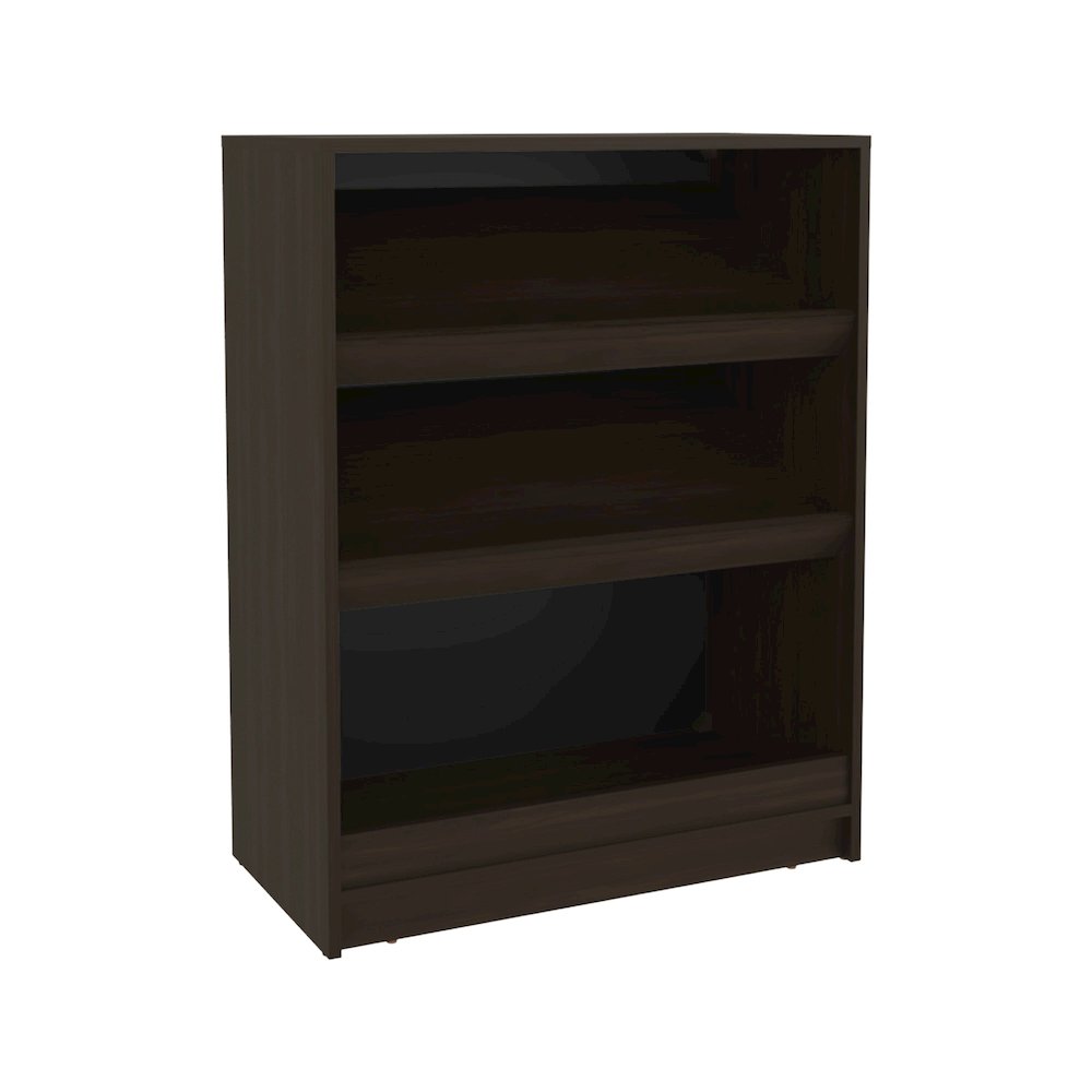 Atoka Shoe Rack, 3 Shelves, Dark Walnut. Picture 2
