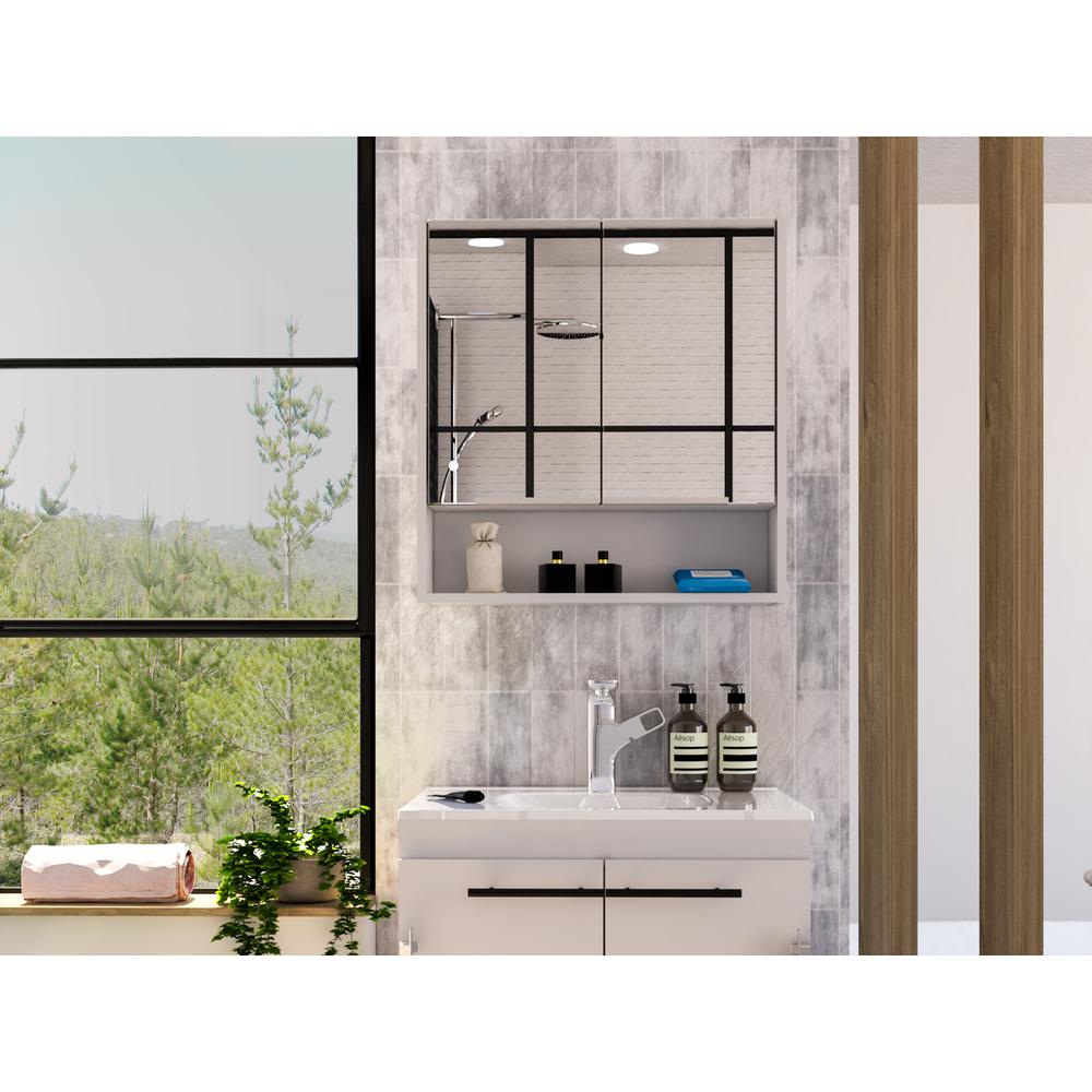 Tatacoa Mirror Cabinet White. Picture 7