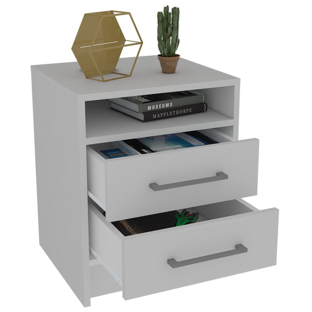 Leyva Nightstand White. Picture 2