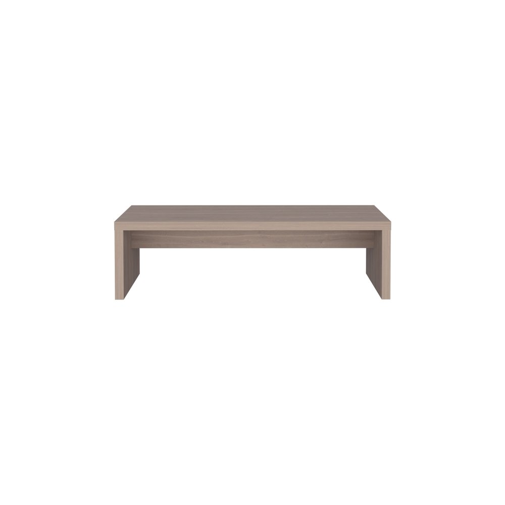 Elim Desk with 1 Shelf, White Oak. Picture 1