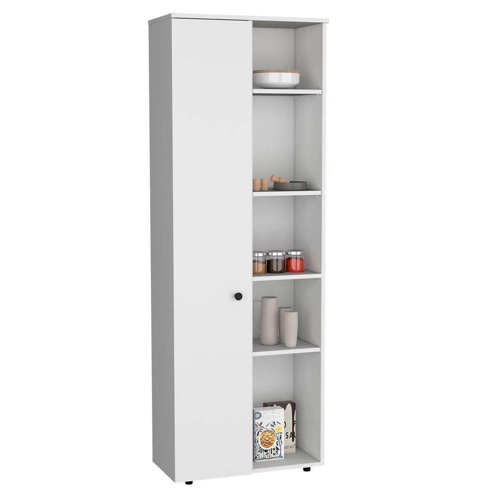 Kitchen Storage Cabinet With One Door, Five Interior Shelves. Picture 4