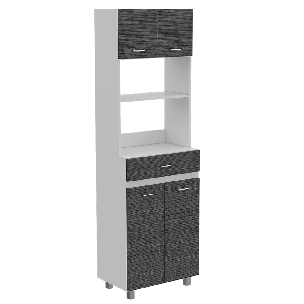 Mucura Microwave Cabinet In White. Picture 1
