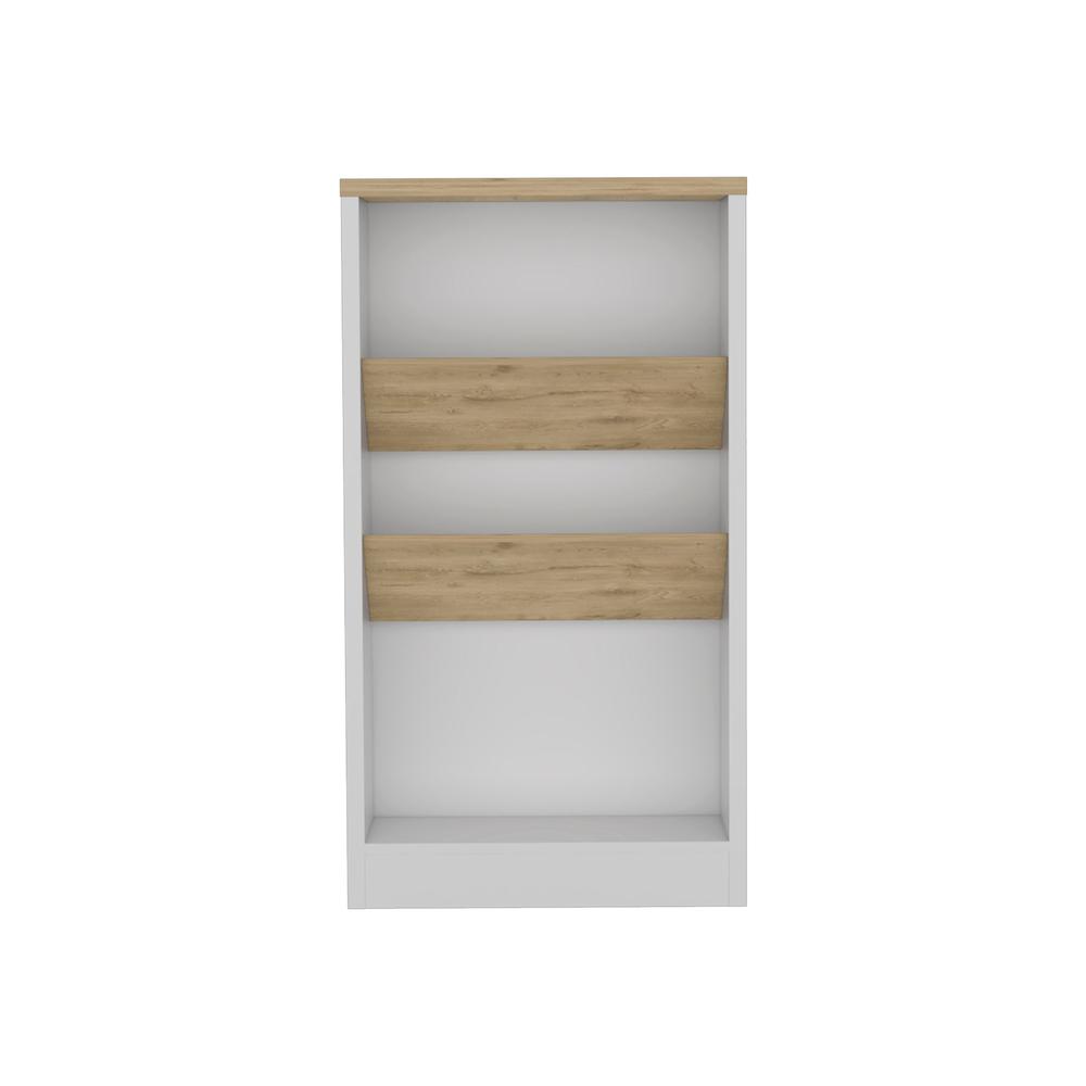 DEPOT E-SHOP Kenton Kitchen Island with 2 Bottle Organizer and Shelf. Picture 1