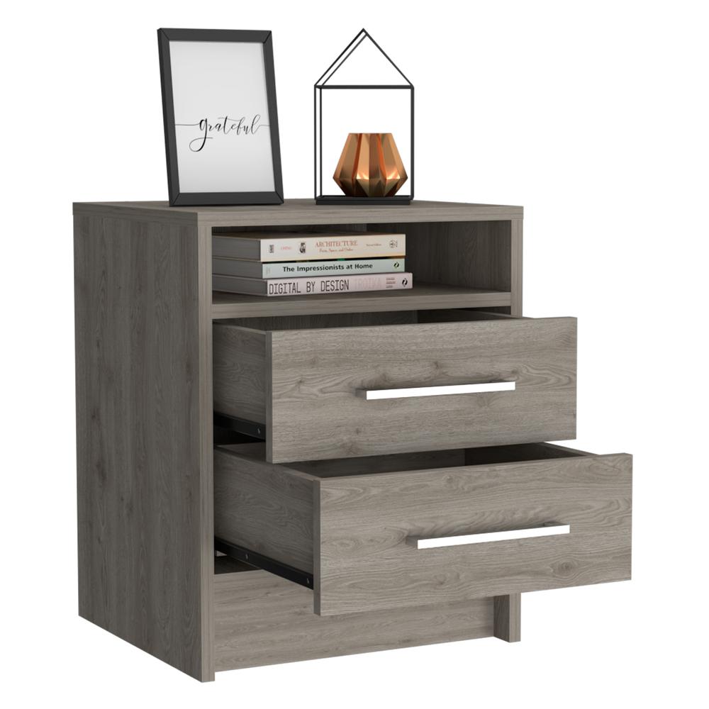 Leyva Night Stand Light Gray. Picture 3