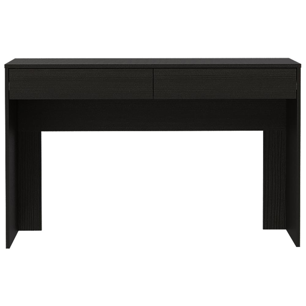 Acanto 2 Drawer Computer Desk Black Wengue. Picture 2