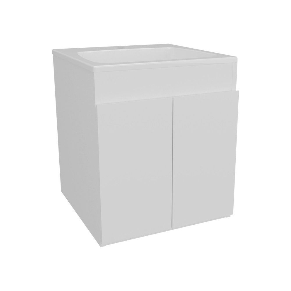 Rayle Bathroom Vanity, 2 Doors, White. Picture 4