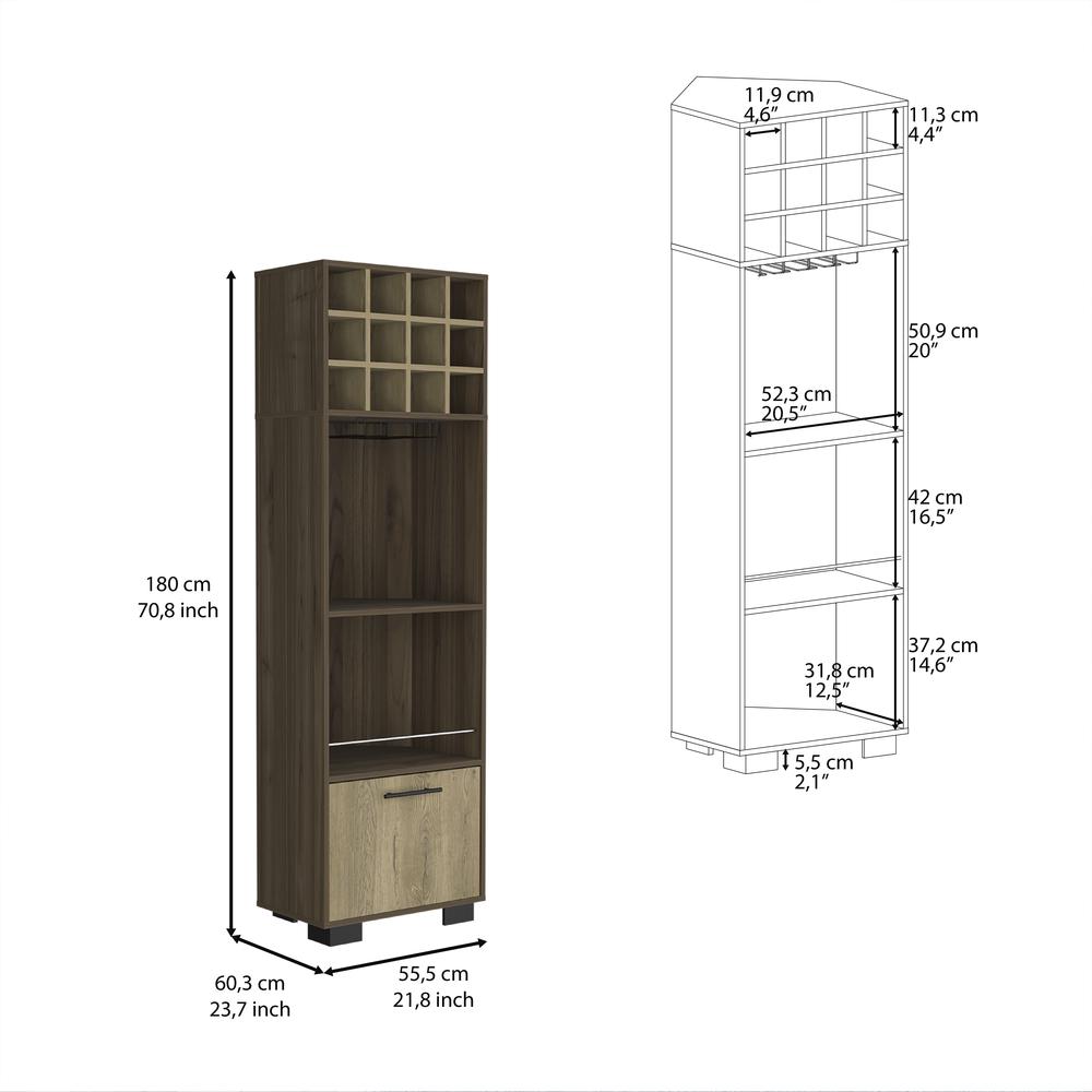 DEPOT E-SHOP Norway Corner Bar Cabinet. Picture 3