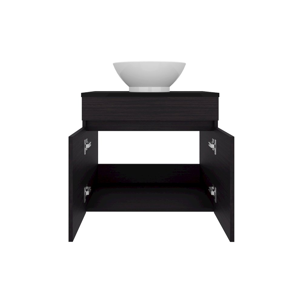 Capac Bathroom Vanity, 2 Doors, Black Wengue. Picture 2