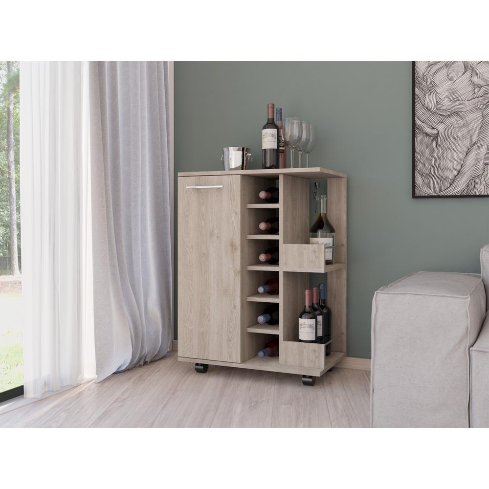 Magda Bar Cart Light Grey. Picture 7