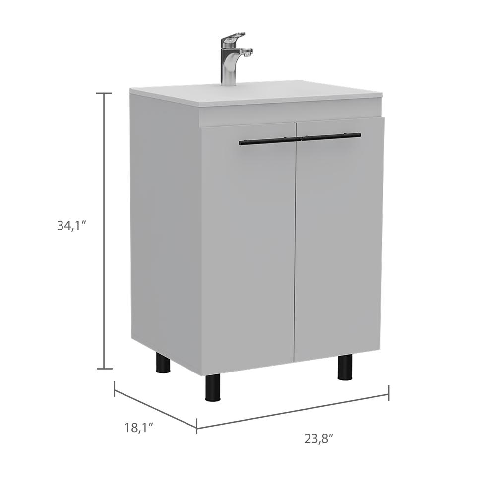 Dustin Free Standing Sink Cabinet White. Picture 2