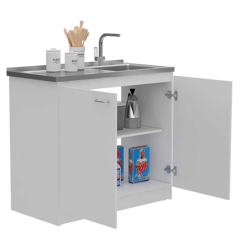 Salento Utility Sink With Cabinet White. Picture 5