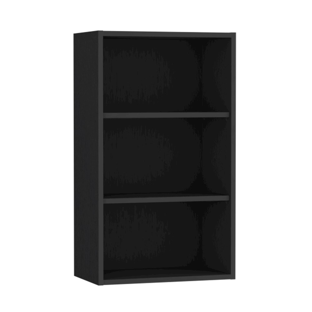 Kaltag Wall Cabinet, 3 shelves, Black. Picture 1