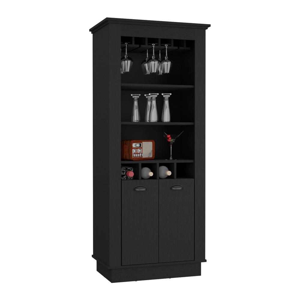 Bar Cabinet Elegant Multi-Storage Unit with Built-in Bottle and Glass Racks. Picture 3