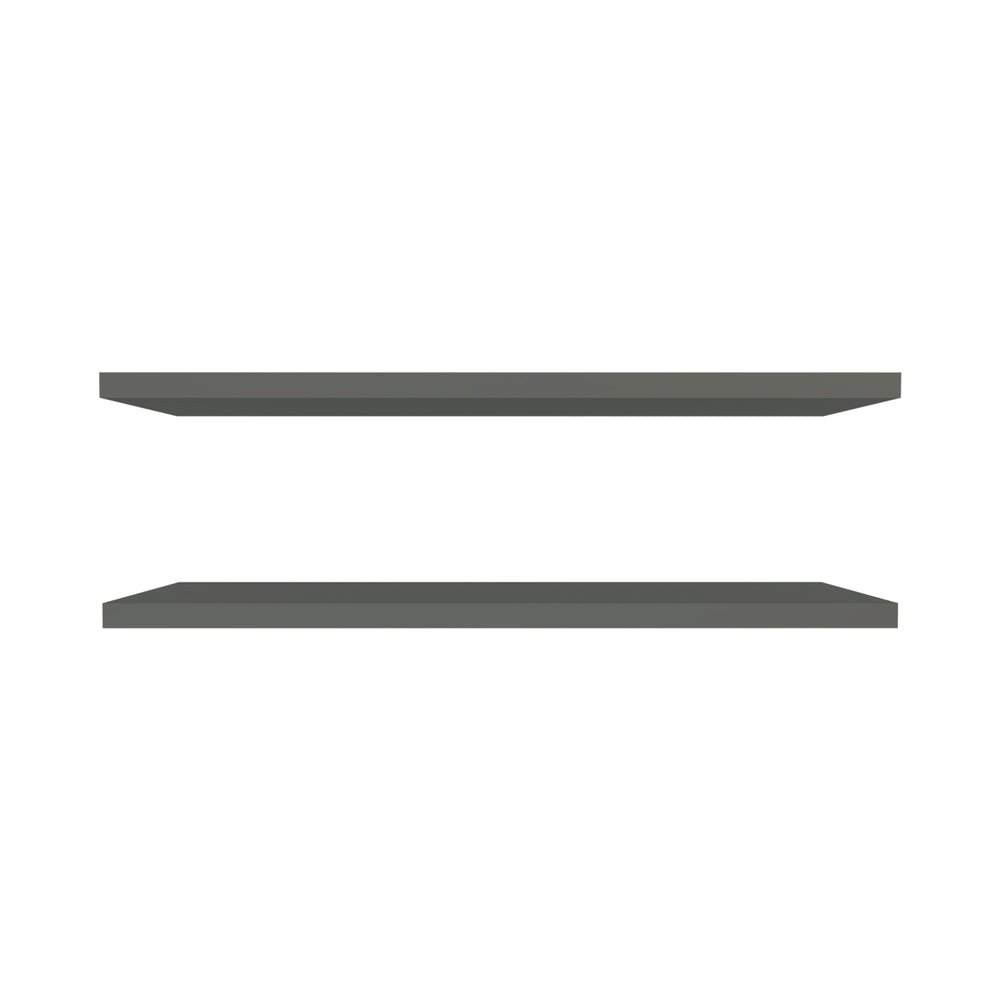 Pantego Floating Shelves with 1 Shelf, Matt Gray. Picture 1