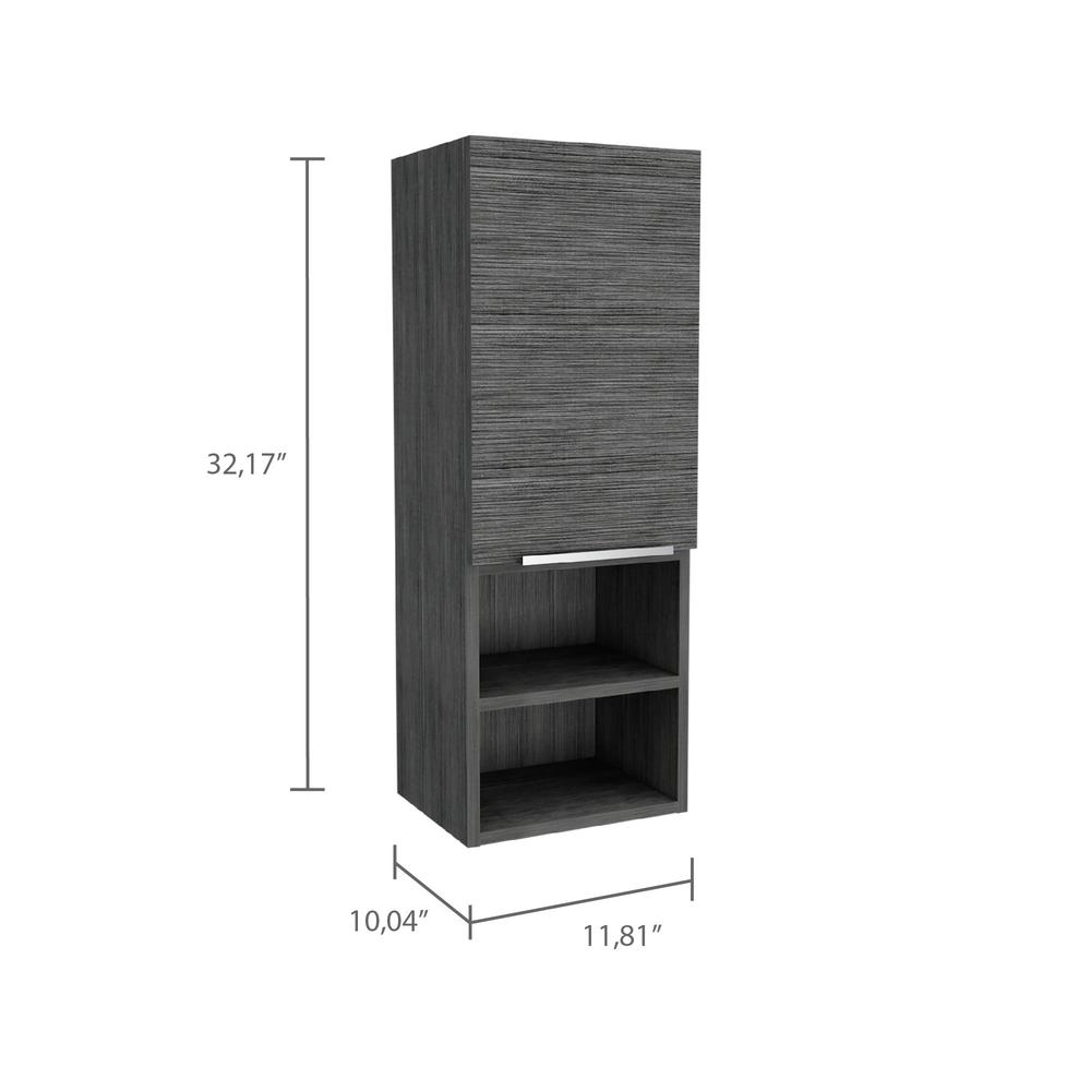 Savona Bathroom Cabinet - Smoky Oak. Picture 3