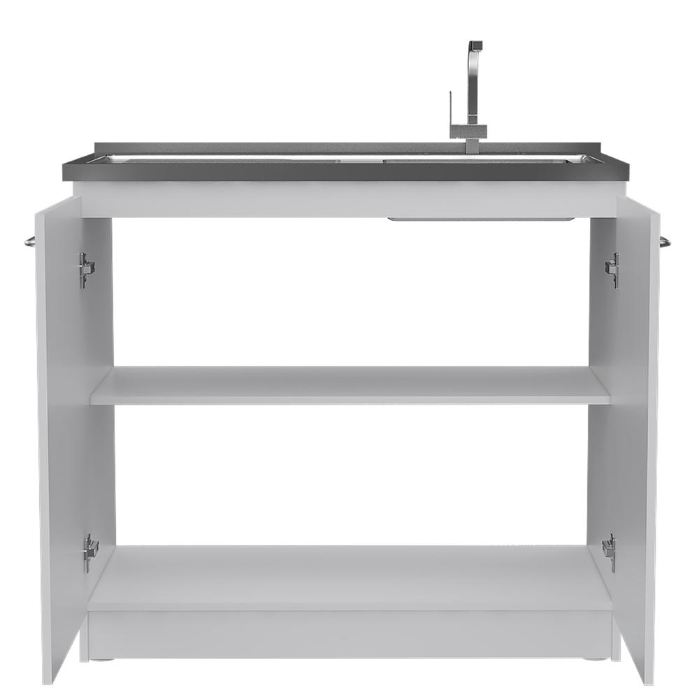Salento Utility Sink With Cabinet White. Picture 8