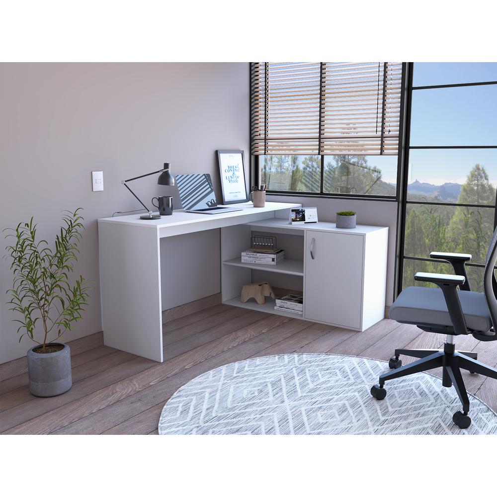 Boston Desk - White. Picture 5
