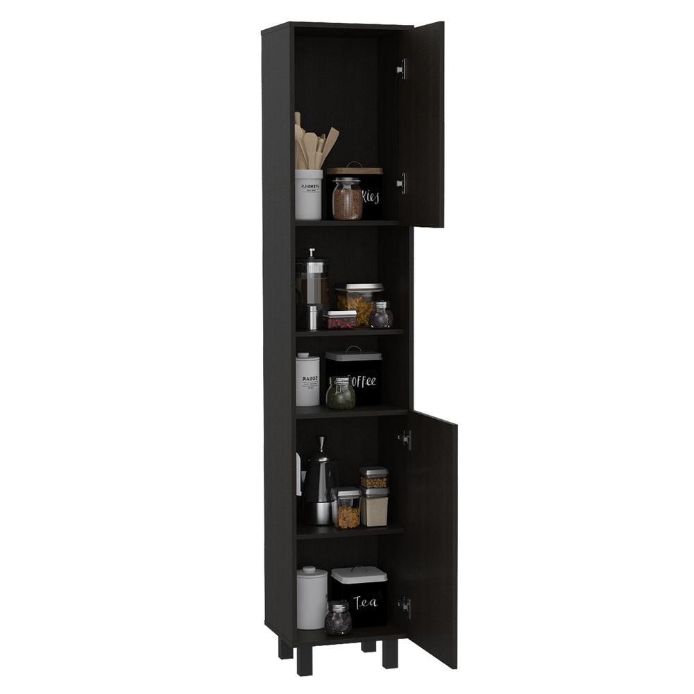 Ikaria Kitchen Pantry Black. Picture 3