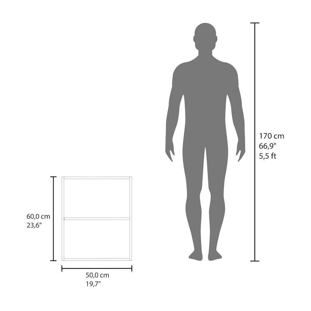 Sterling Wall Cabinet with 1 Door and 2 Shelves, Black. Picture 3