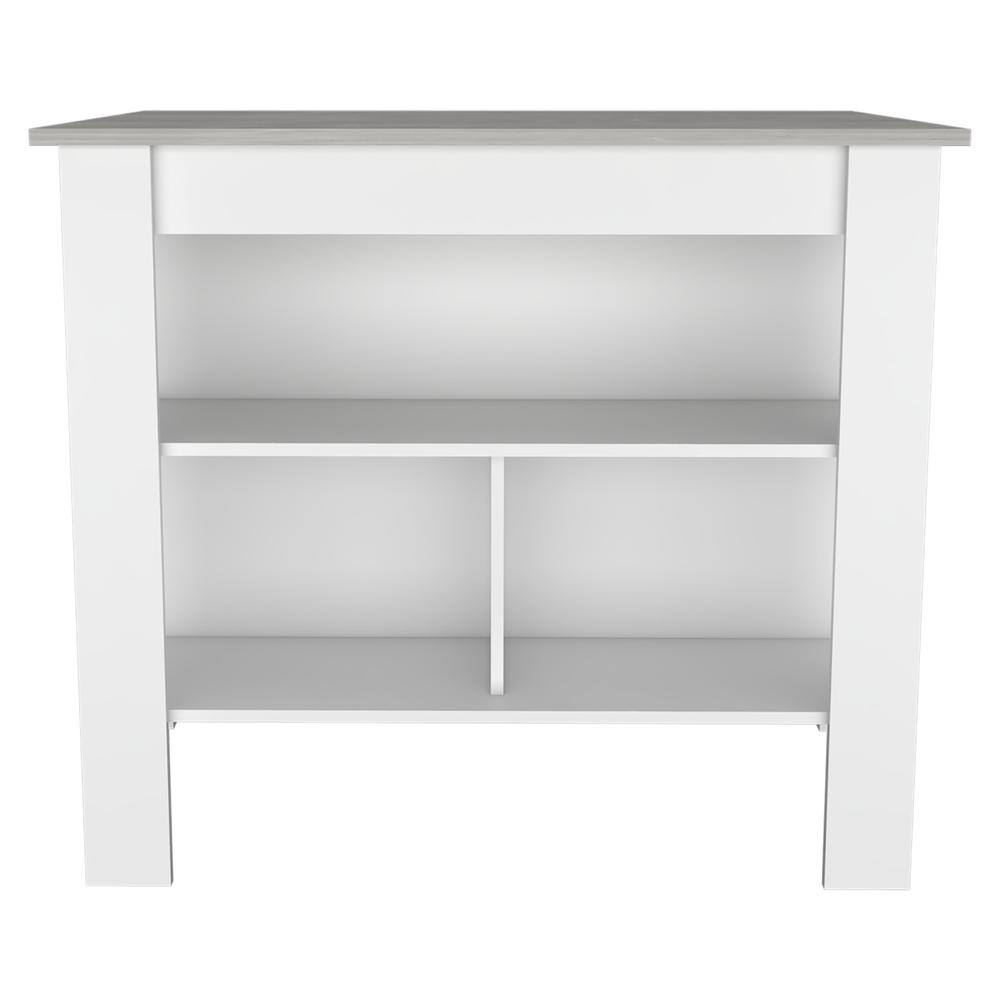 Delos Kitchen Island White - Ibiza - Marble. Picture 1