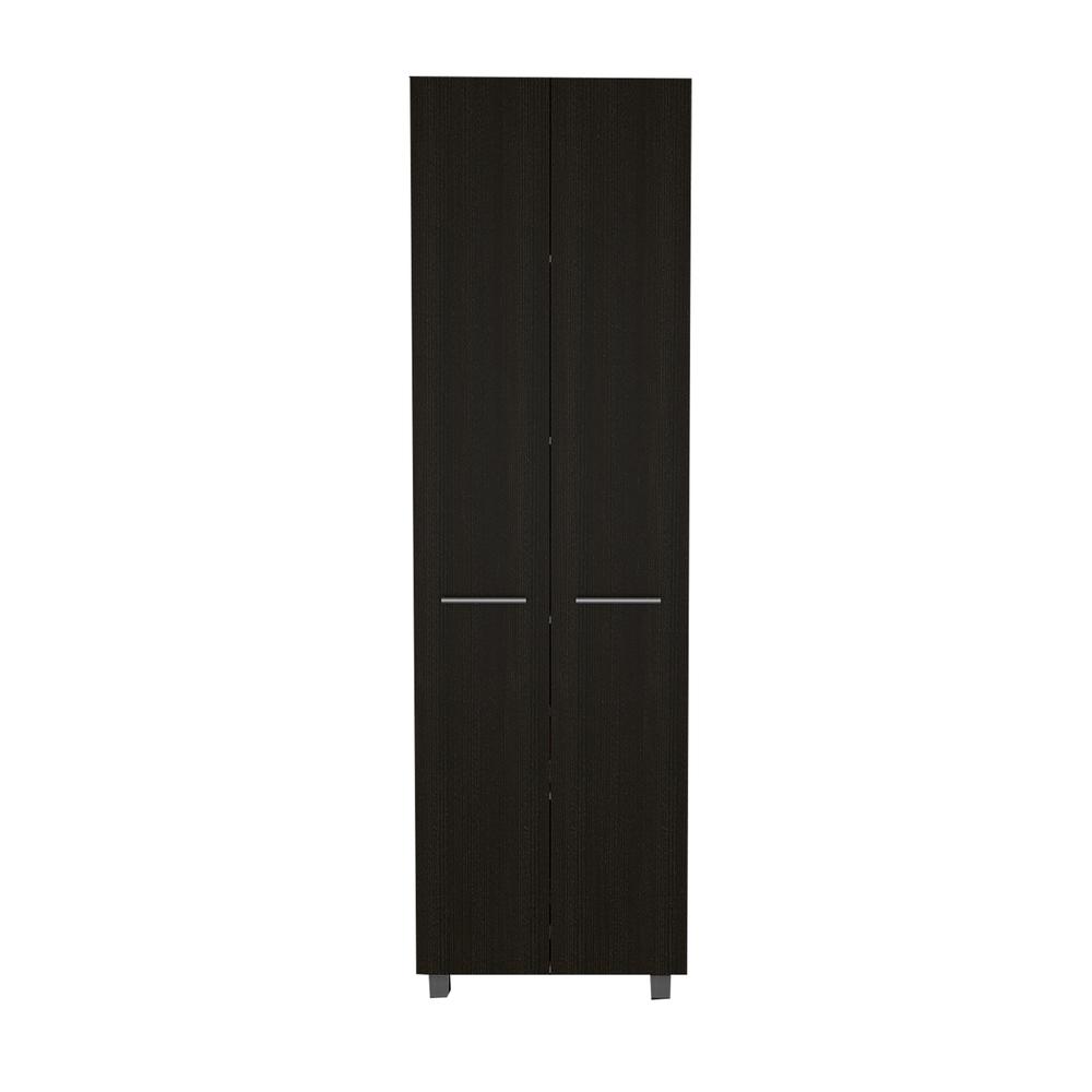 Tunez Pantry Cabinet Black (2C) Wengue. Picture 2