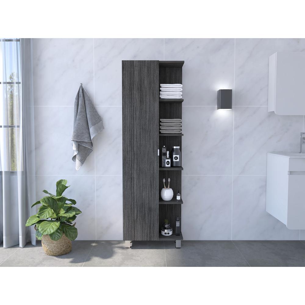 Venus Linen Cabinet - Smoky Oak. Picture 5