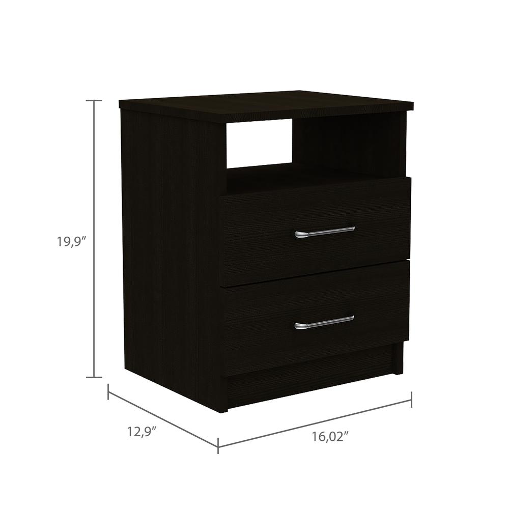 Salento Night Stand Black Wengue. Picture 5