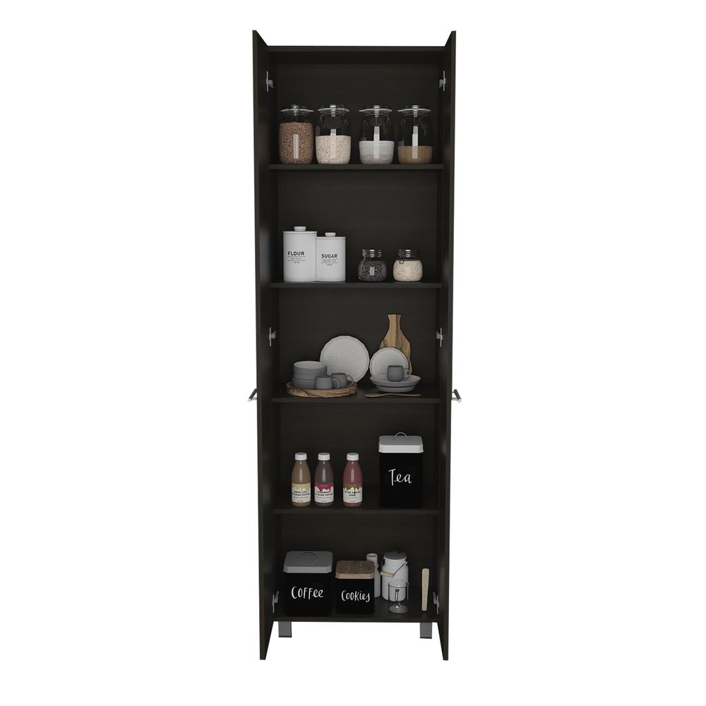 Tunez Pantry Cabinet White (2C) Blanco. Picture 5