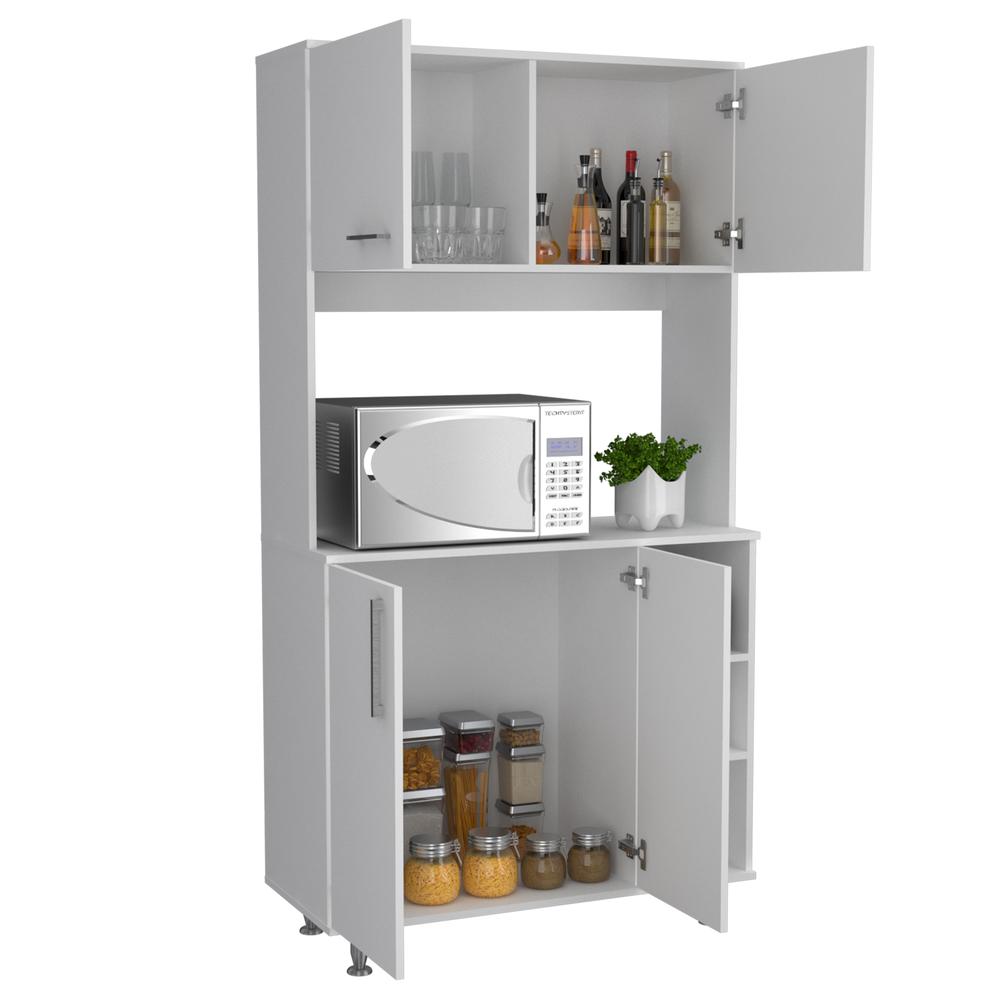 Malta Kitchen Pantry Cabinet White. Picture 2