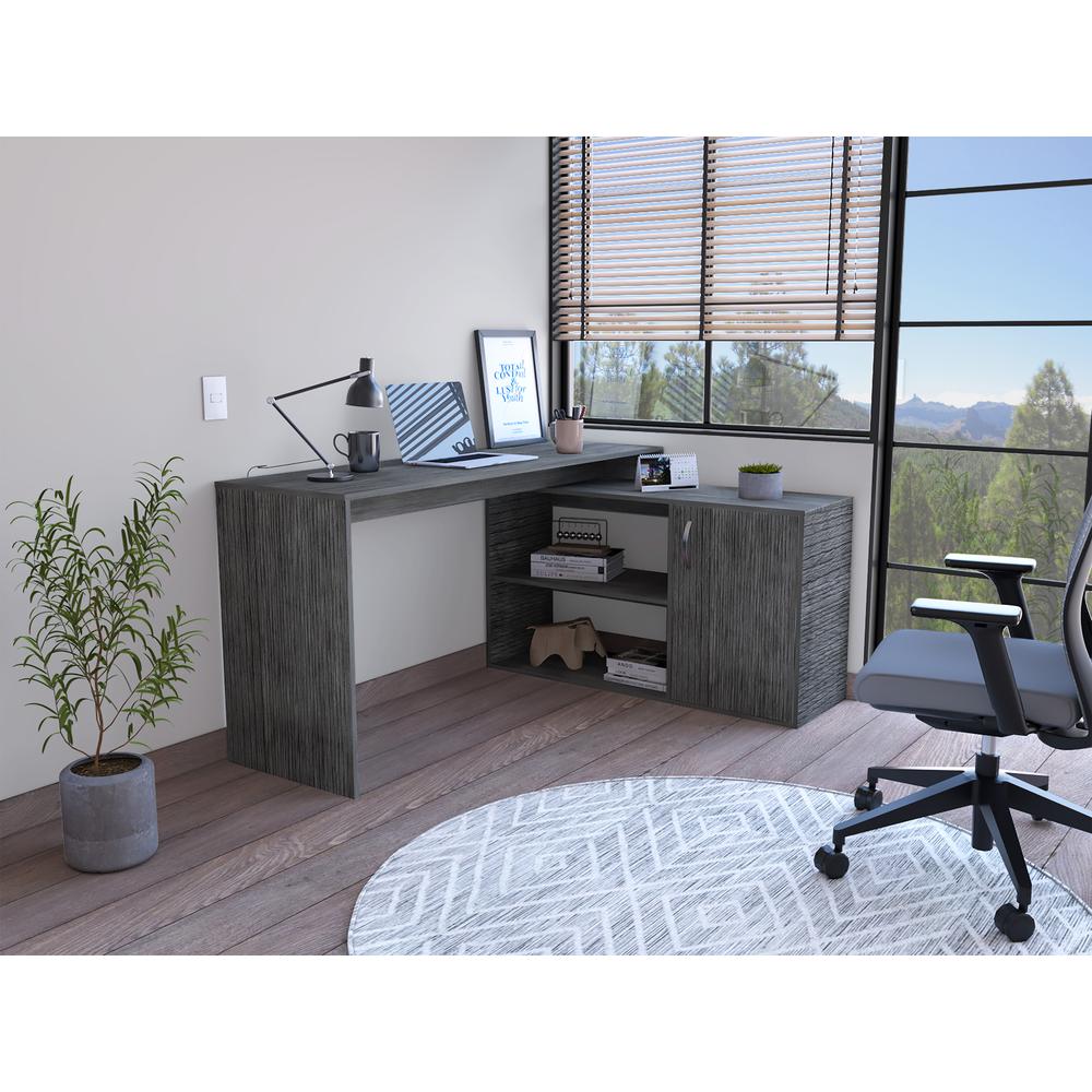 Boston Desk - Smoky Oak. Picture 5