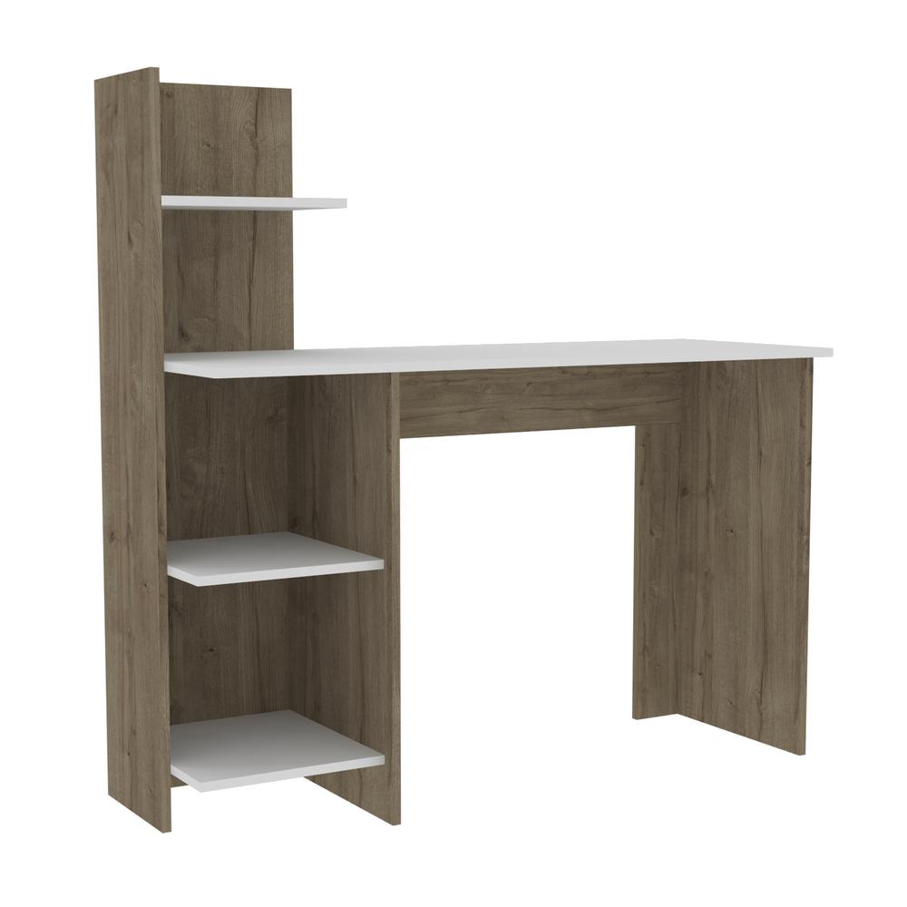 Toronto 120 Desk White-Light Oak. Picture 1