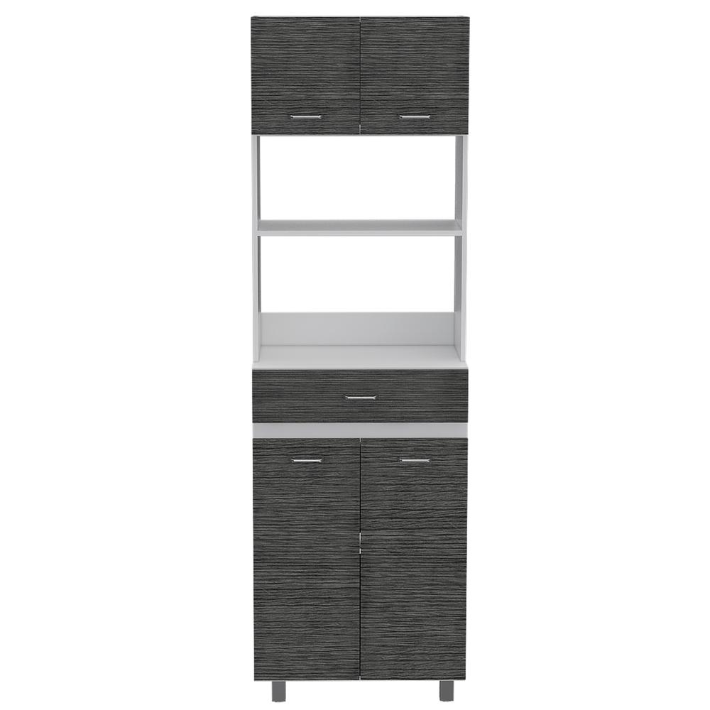 Mucura Microwave Cabinet In White. Picture 2